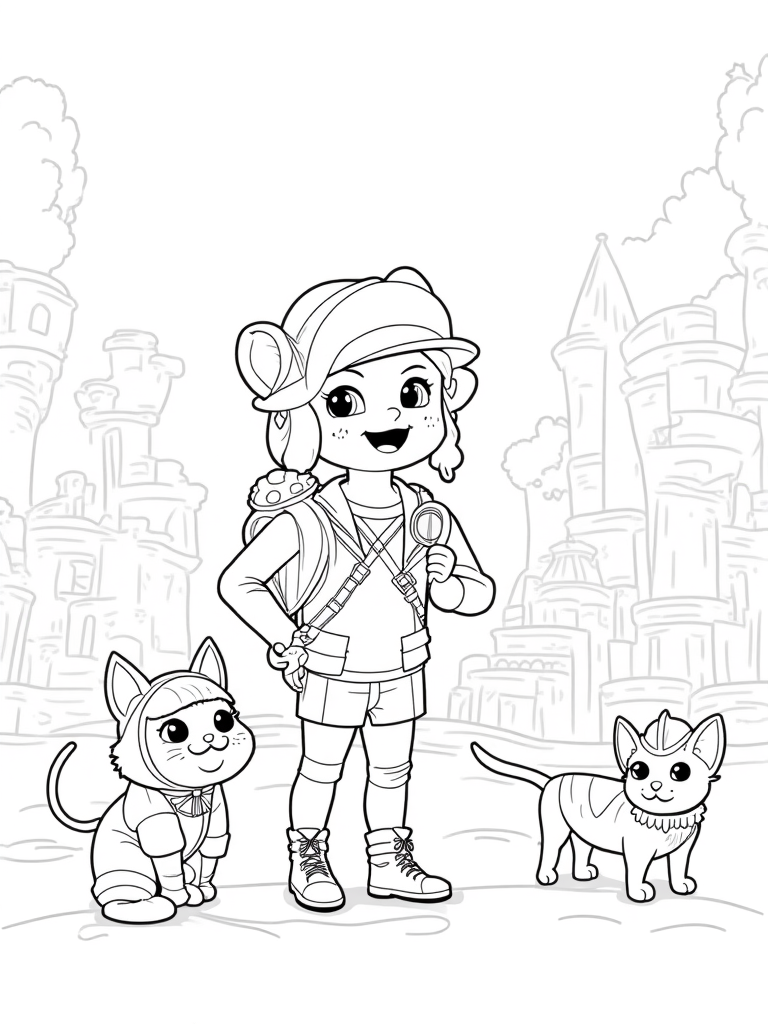 gabby's dollhouse coloring pages