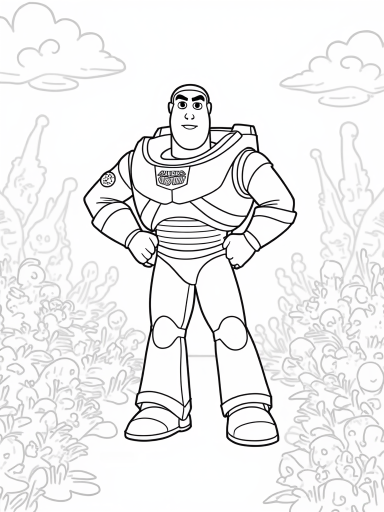 buzz lightyear coloring pages
