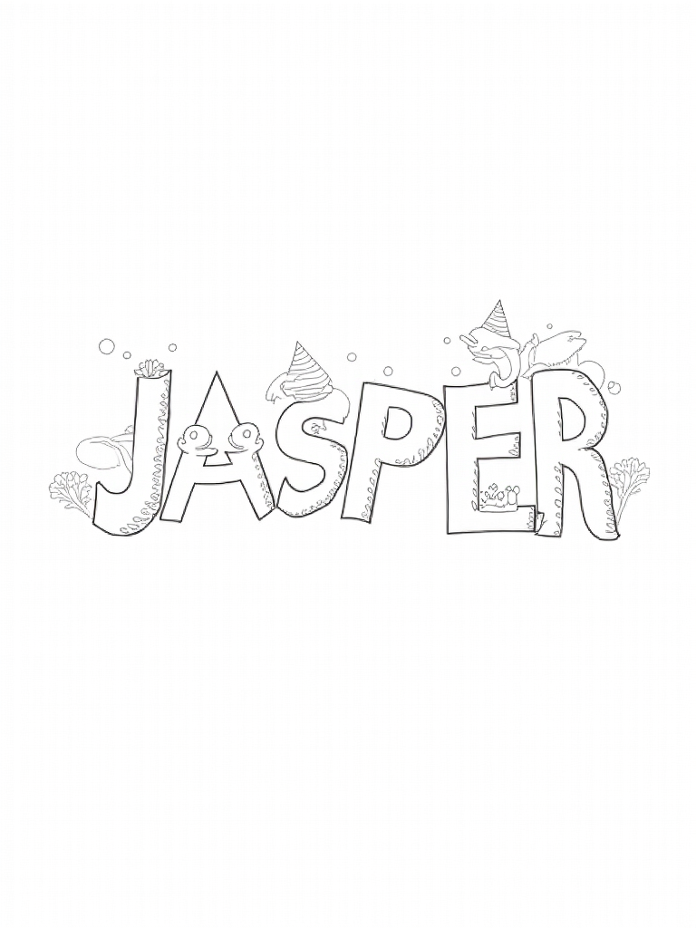 name coloring pages