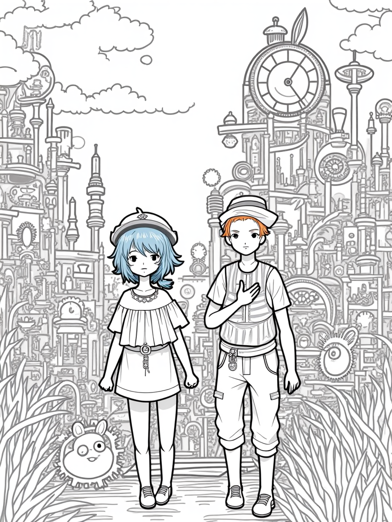 anime coloring pages