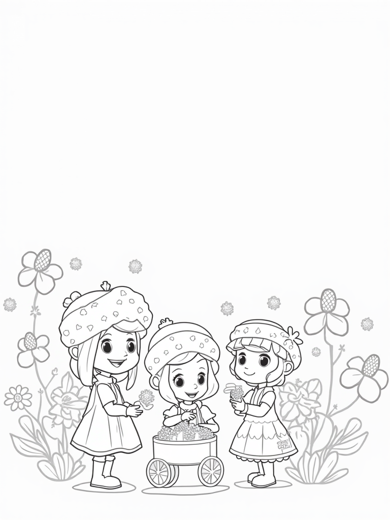 strawberry shortcake coloring pages