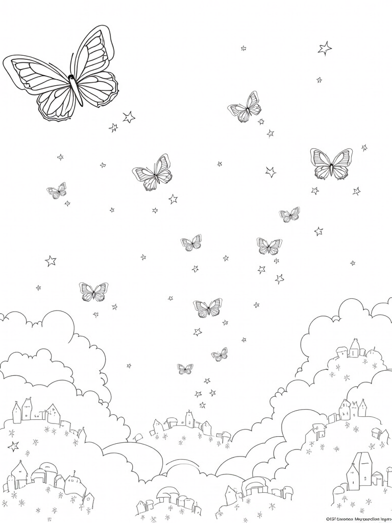 butterfly coloring pages