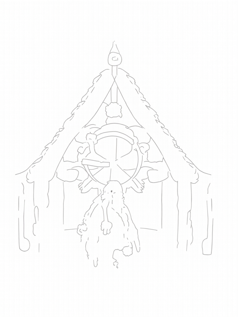 gingerbread house coloring pages