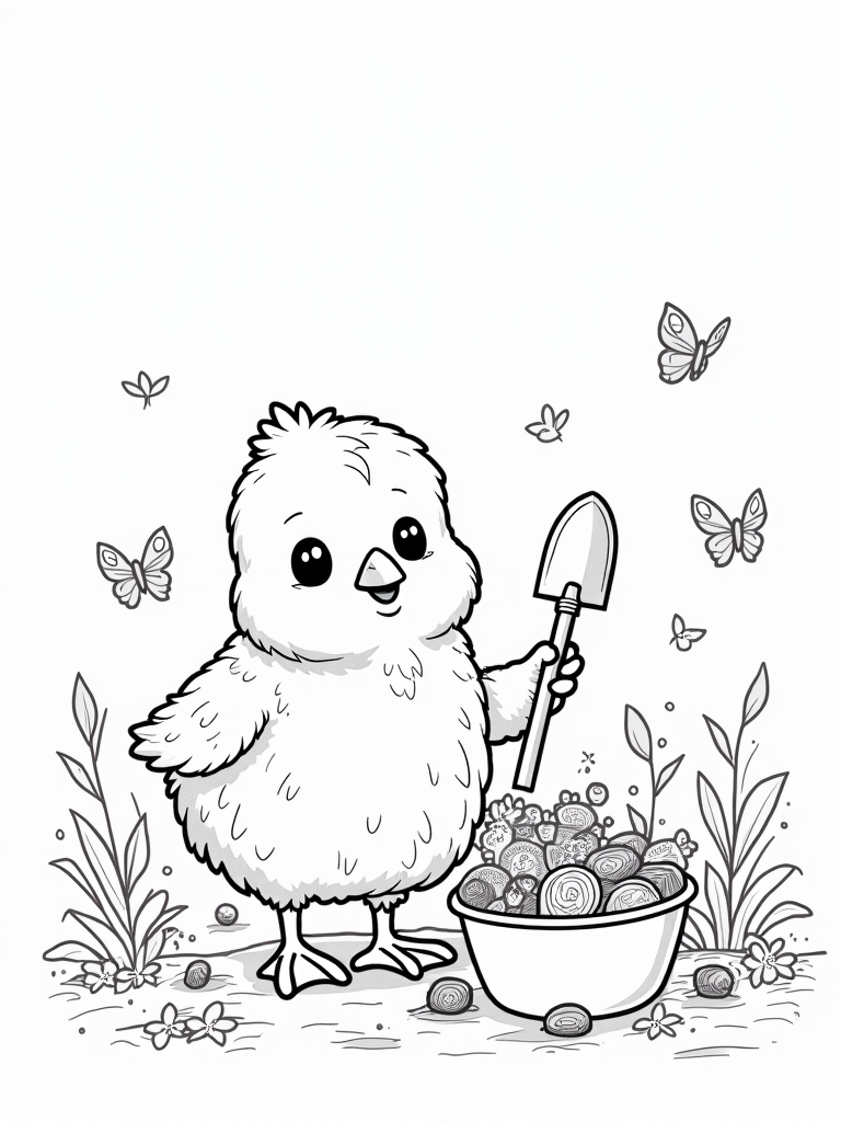 chick coloring pages