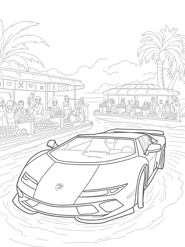 lamborghini coloring pages