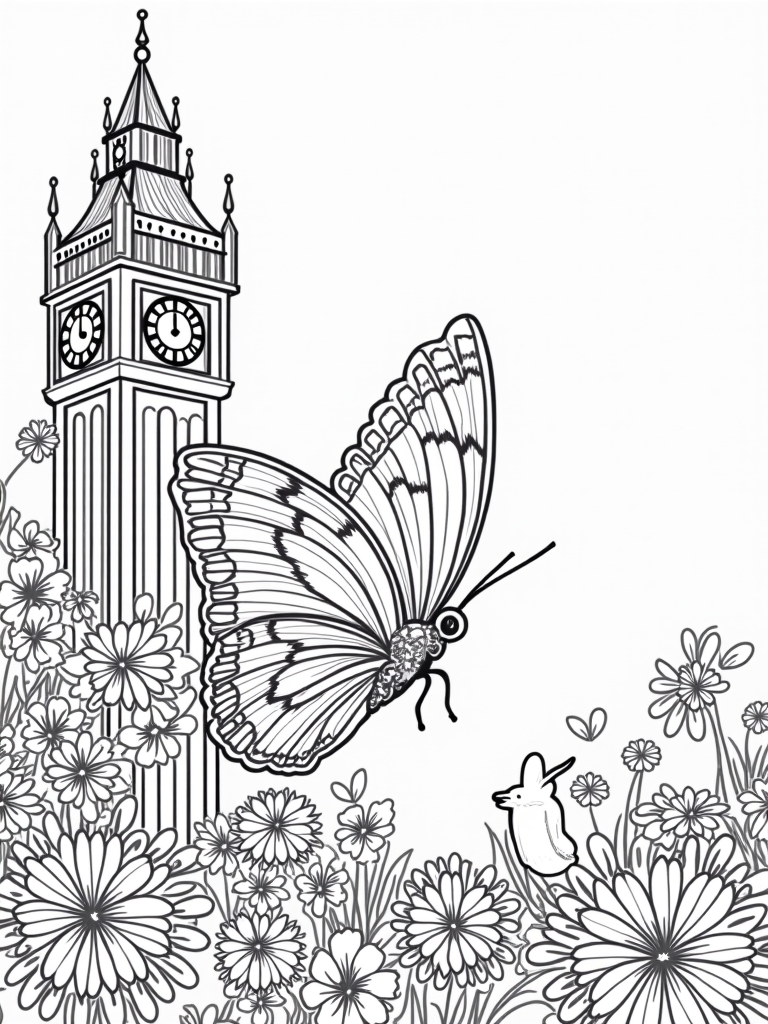 butterfly coloring pages