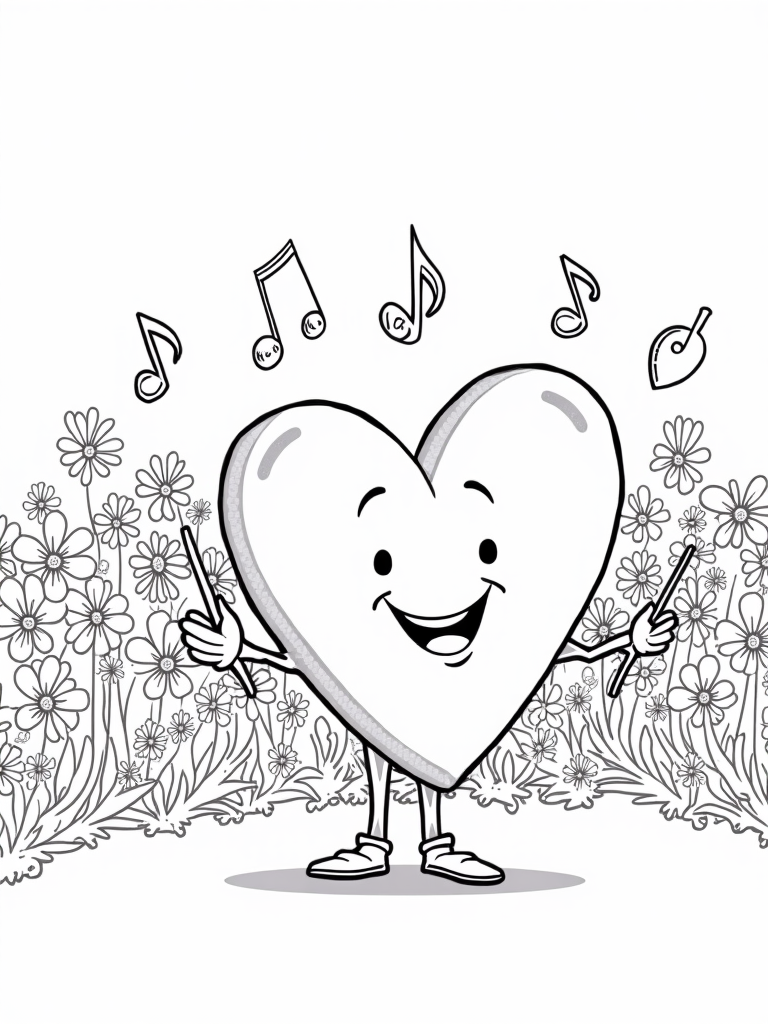 heart coloring pages