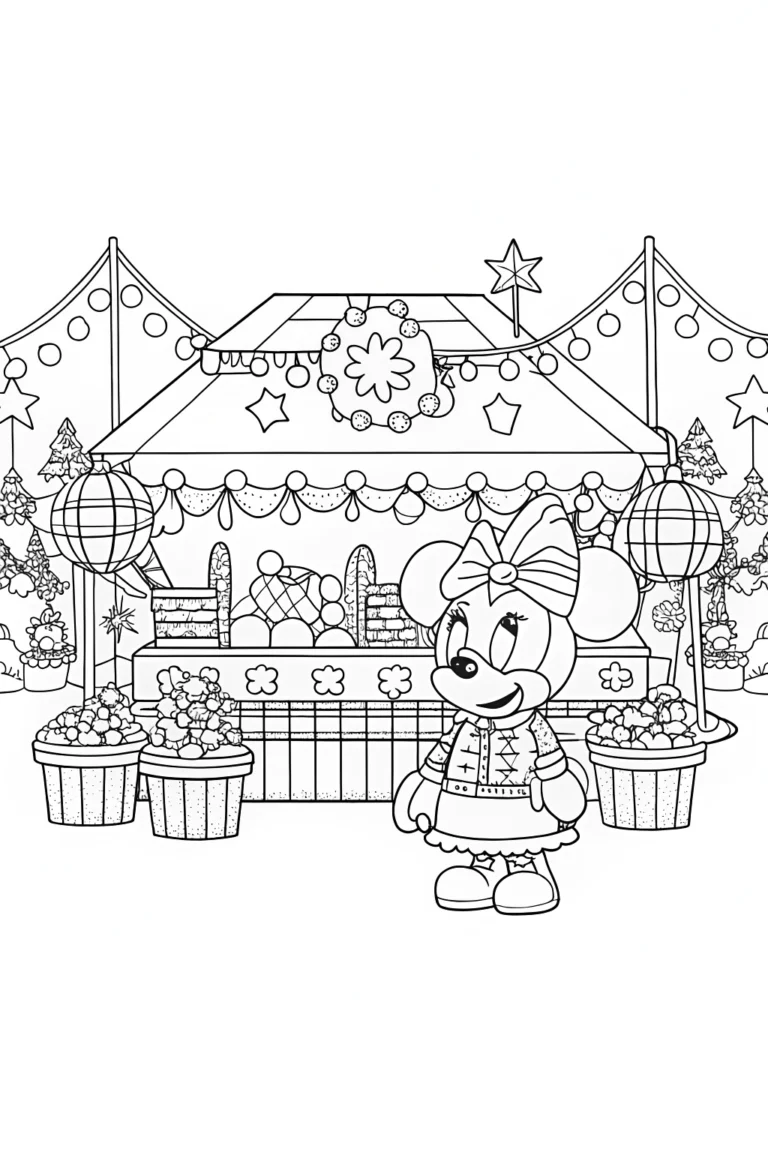 disney christmas coloring pages