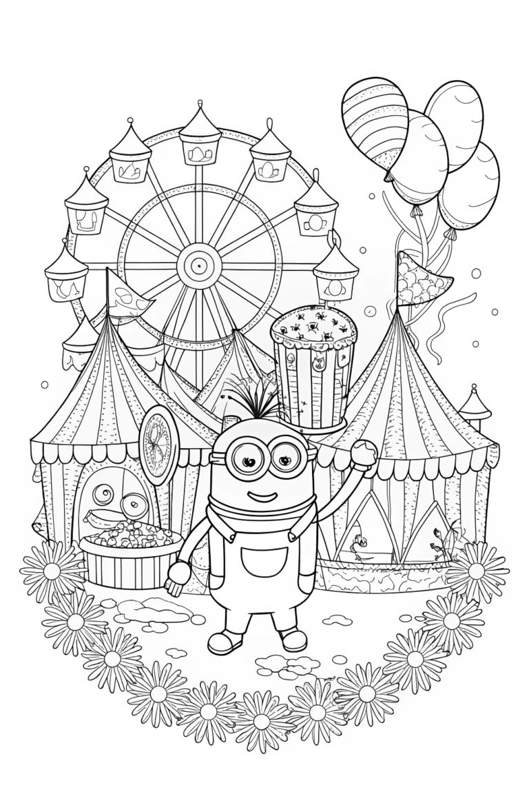 77 Minion Coloring Pages, image size:768x1152