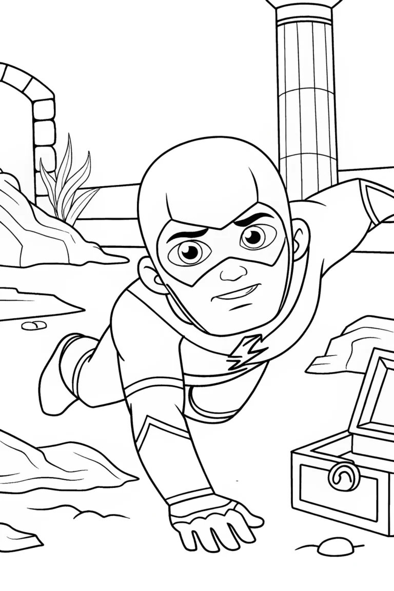 flash coloring pages