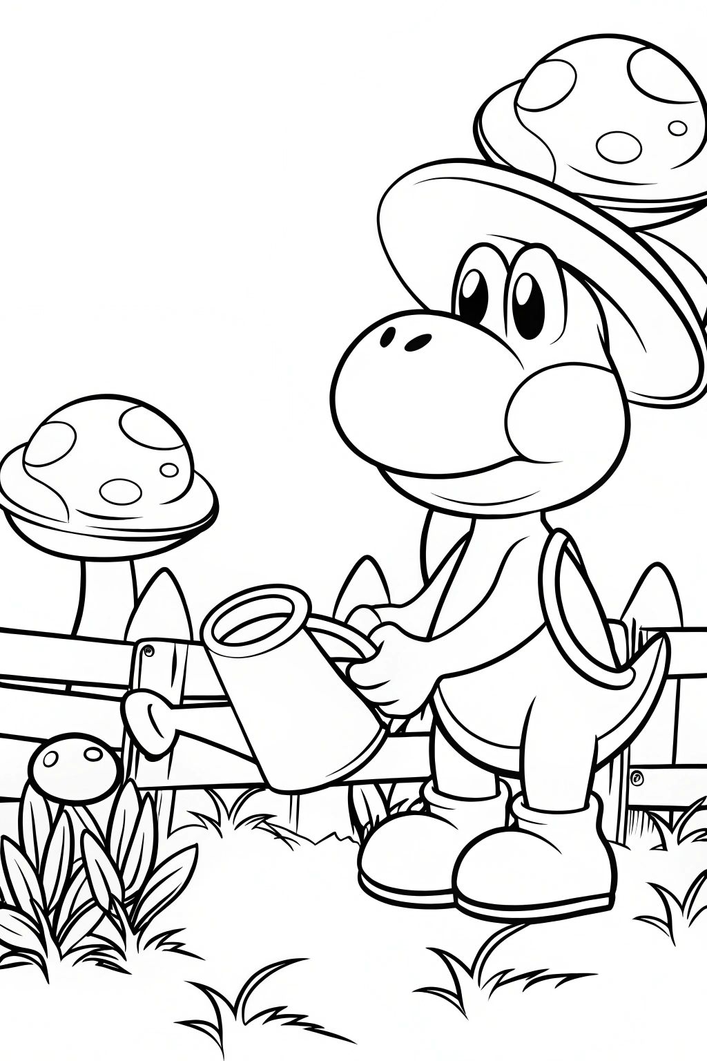 yoshi coloring pages