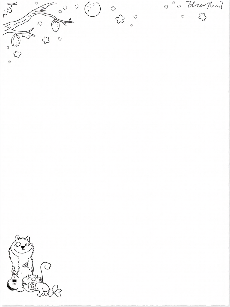 Nocturnal animals in a garden Coloring Page Free & Printable