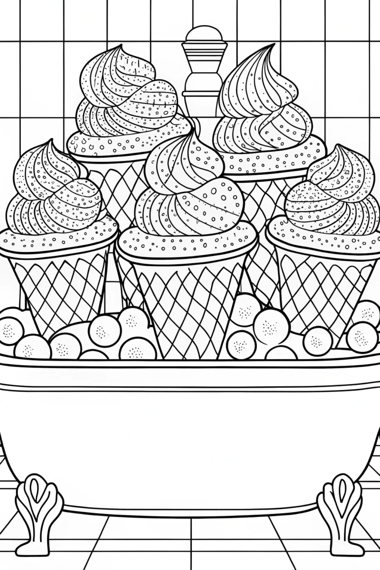 ice cream coloring pages