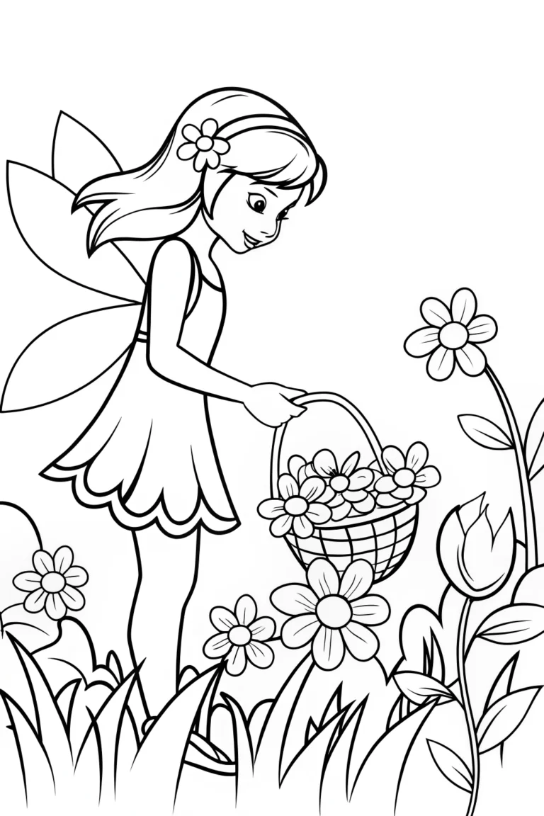 fairy coloring pages