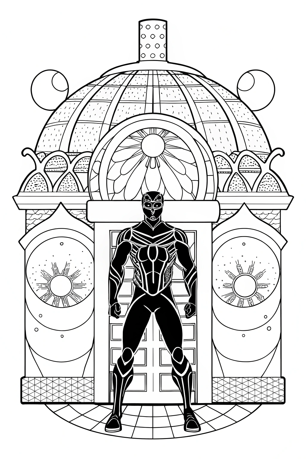 black panther coloring pages