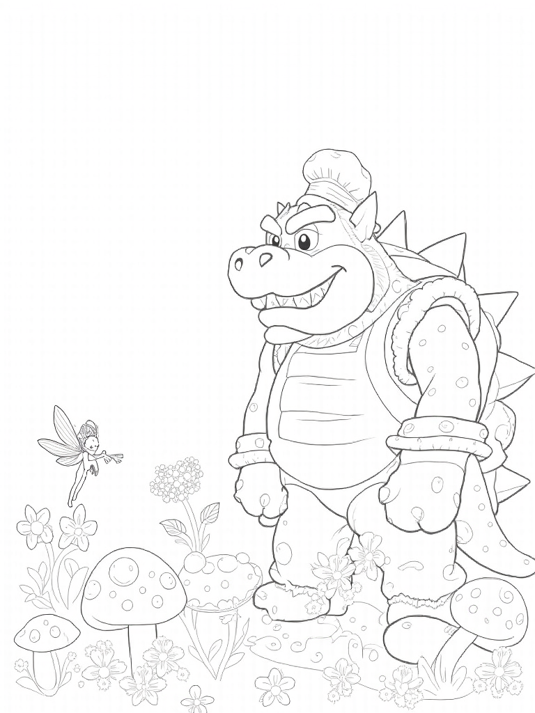 bowser coloring pages