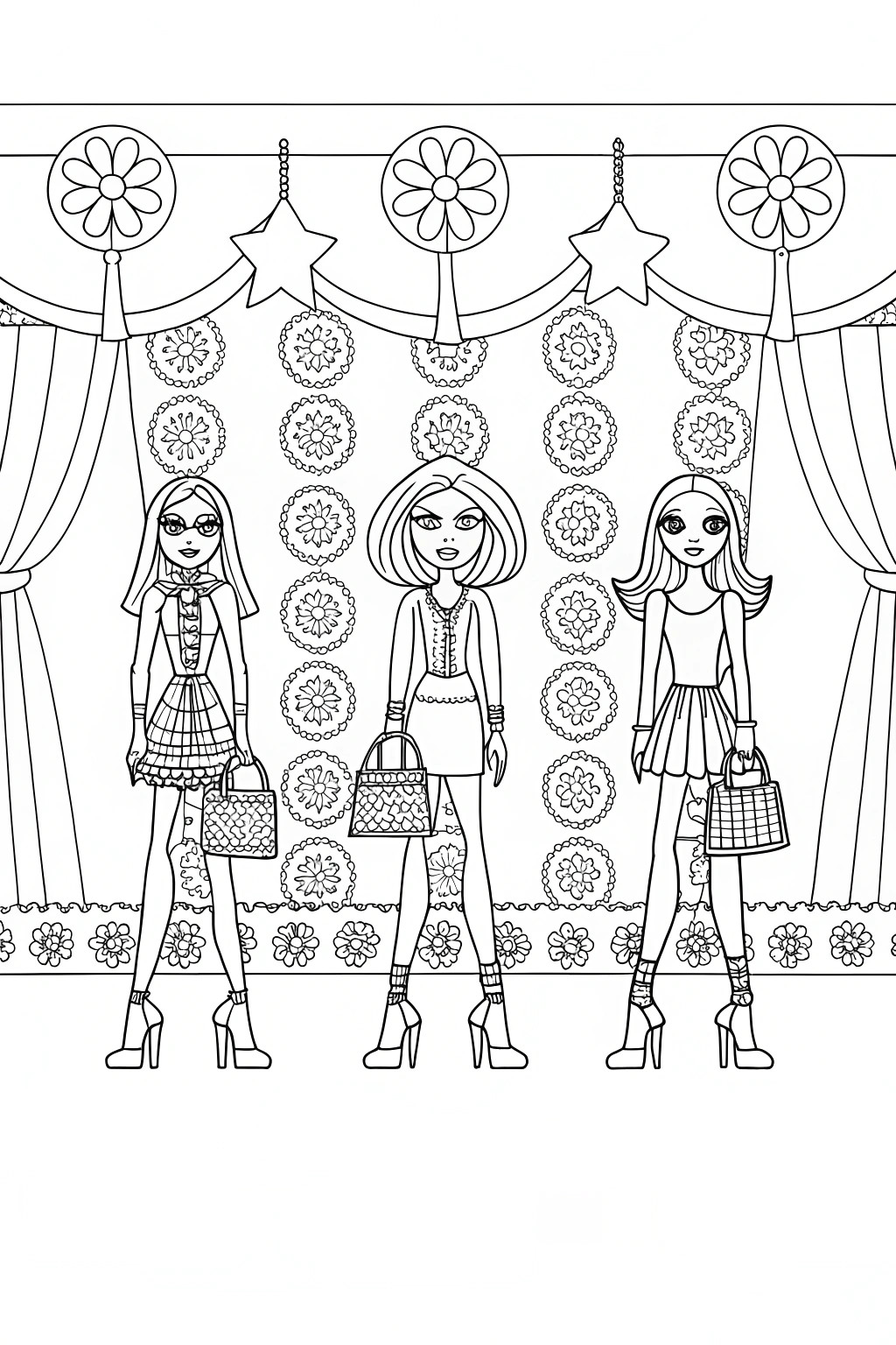 bratz coloring pages