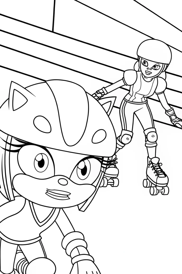 sonic coloring pages
