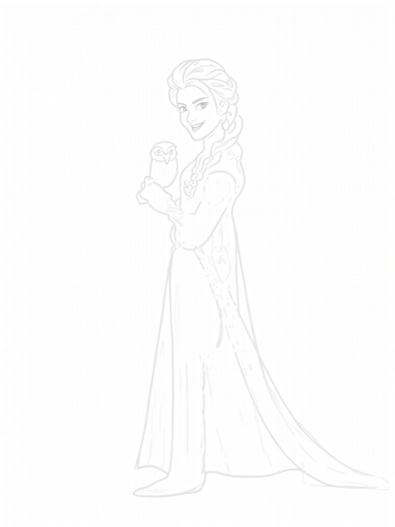 elsa coloring pages