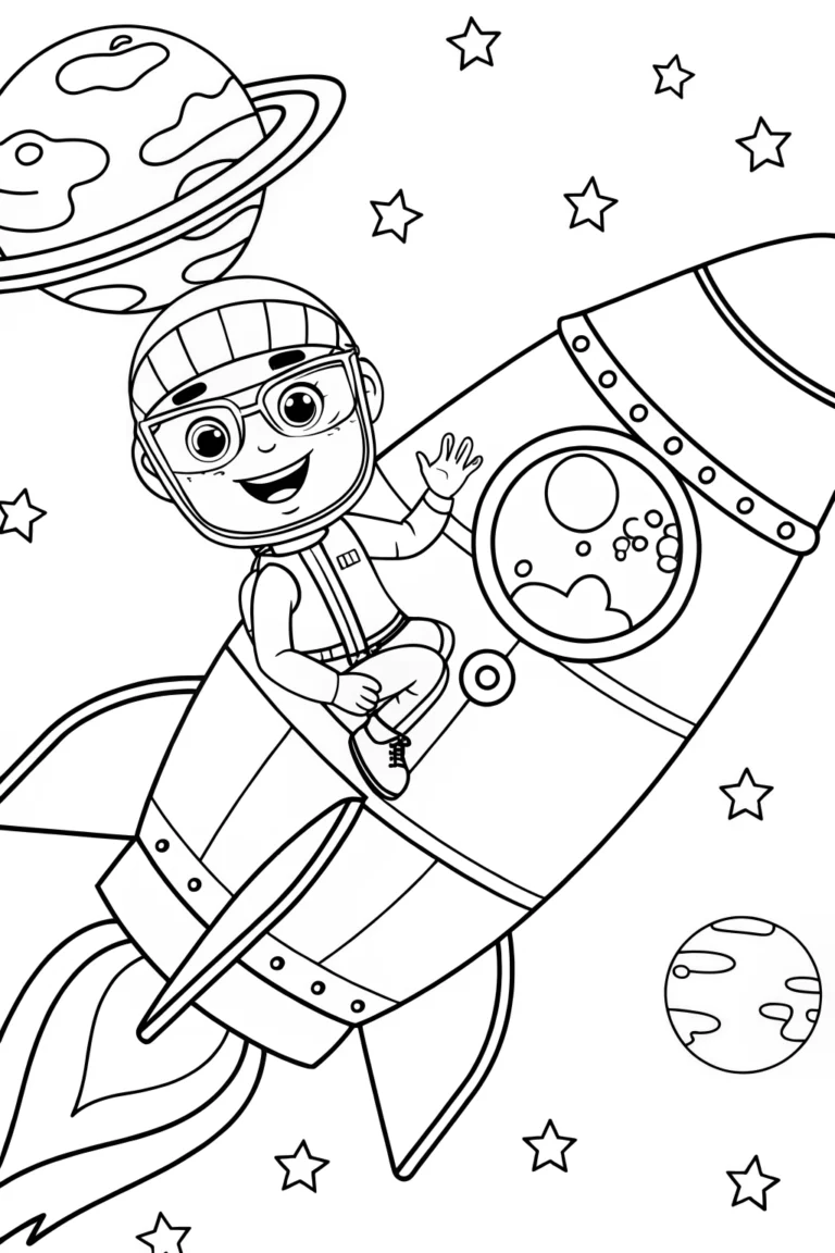 blippi coloring pages