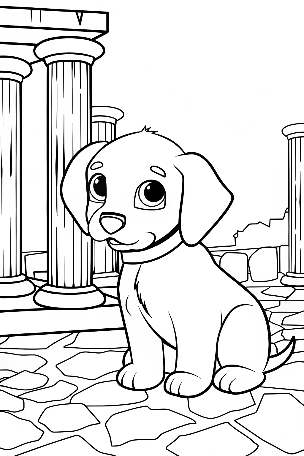 puppy coloring pages
