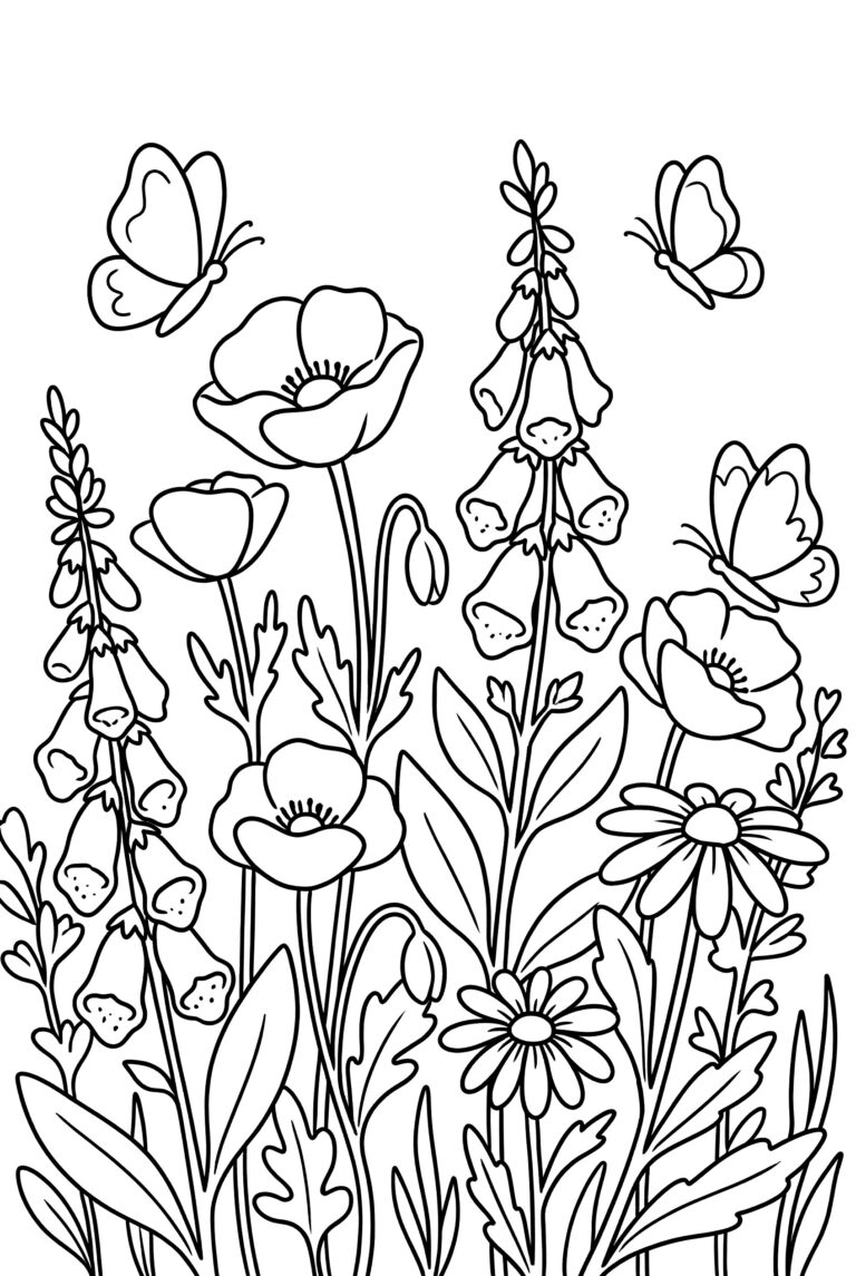 flower coloring pages