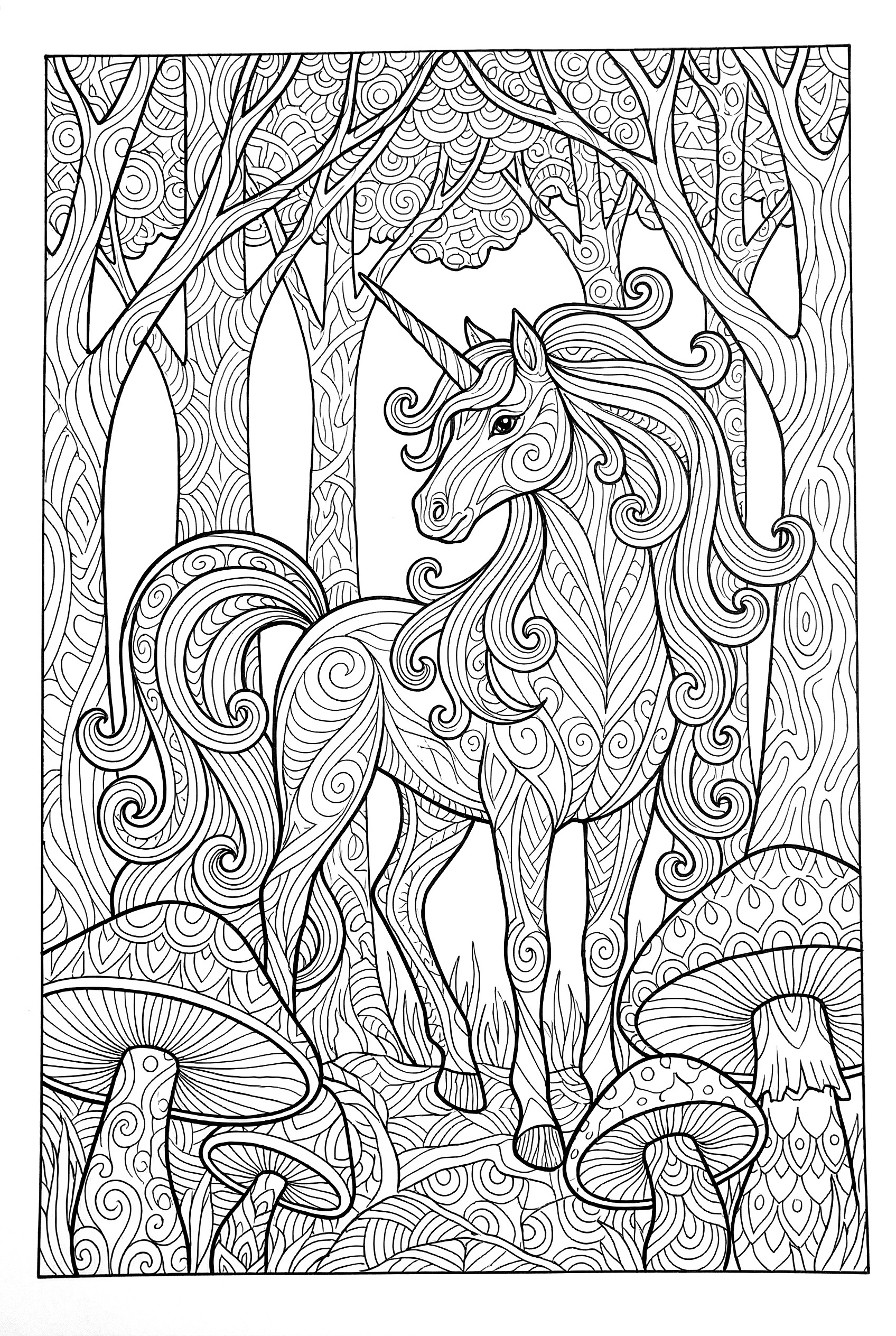 unicorn coloring pages