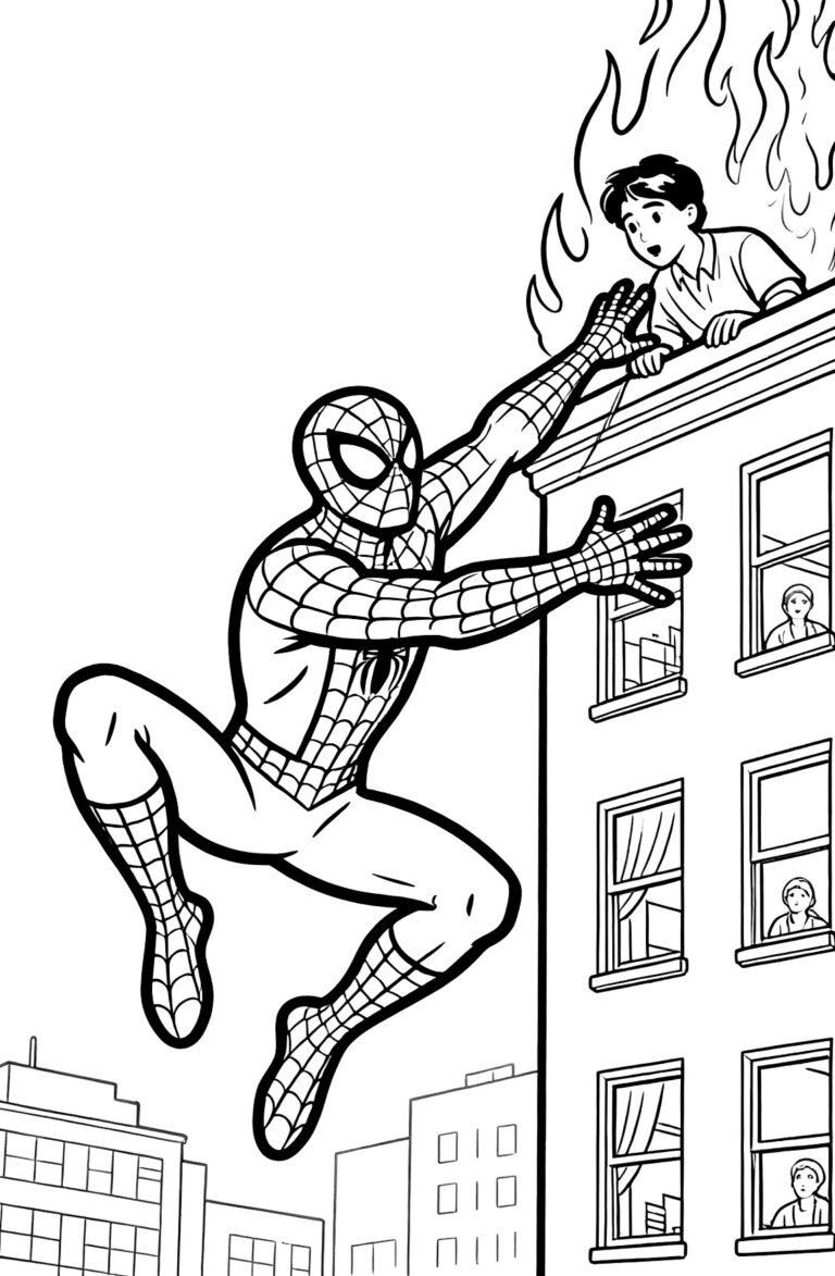 spiderman coloring pages