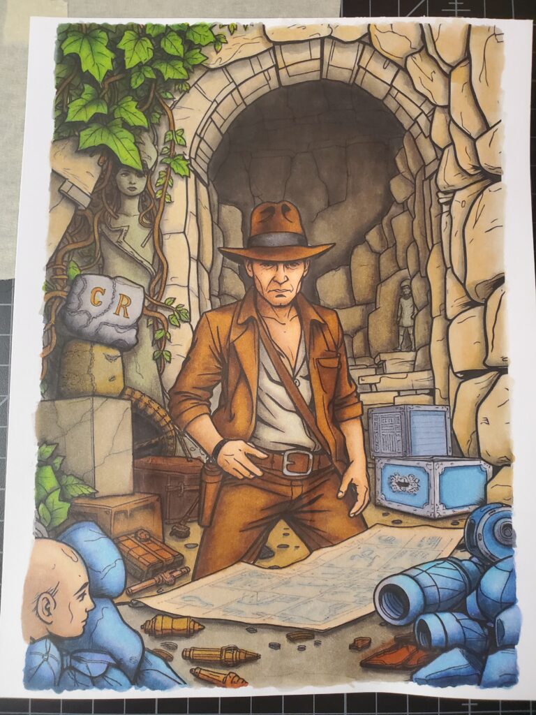 Indiana Jones in the ruins